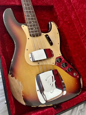 Fender Custom Shop 1964 Relic Jazz Bass with Roasted Flame Maple Neck