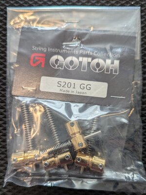 Gotoh S201 saddles - gold