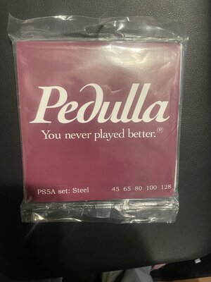 Pedulla 5 String Pack/ New, Factory Sealed