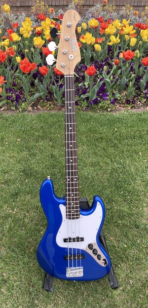 FGN Fujigen Neo Classic Jazz Bass JJB7 - Made in Japan - Blue