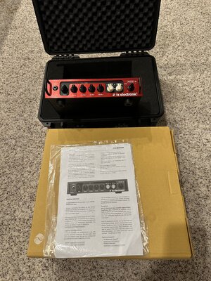 PRICE DROP - TC Electronics BH800 Head, Switch-3 and Hard Case