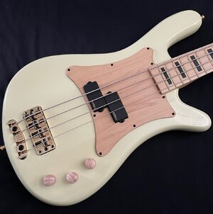 Highly Modded Custom Warwick Streamer RockBass Artist Line A.C. 8 lbs - EMG PAX - Crème White - New cond!