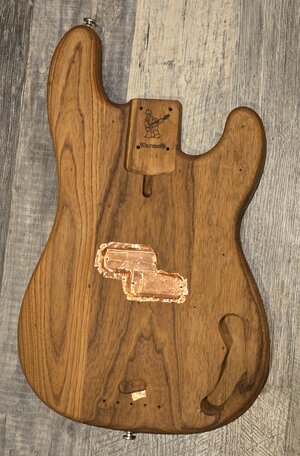 Warmoth Roasted Swamp Ash Pbass Body