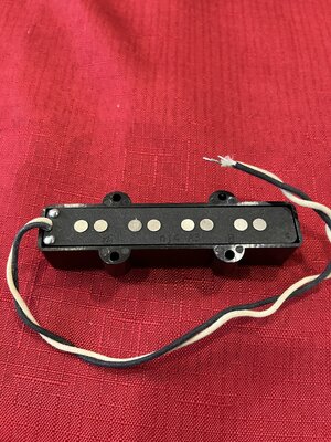 Nordstrand NJ4 bridge jazz bass pickup. Alnico 3 magnets