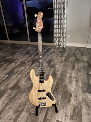 Brady Muckeroy Jazz Bass, Lindy Fralin, Hipshot, Roasted Neck