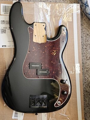 Finally at the point of selling my body... (loaded P-Bass body, that is!)