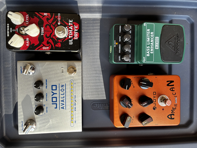 Budget Pedals - Joyo Avallon Compressor, Ultimate Drive, American Sound, Behringer Limiter