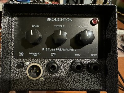 Broughton P-15 Preamp/Tube DI Current Revision with Unavailable Hammerite Finish