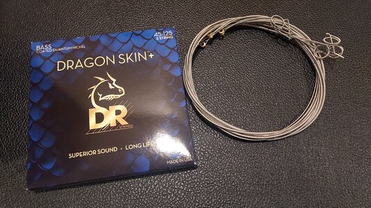 DR Dragon Skins **very lightly used** 45-125 Nickel for Dingwall NG/Combustion