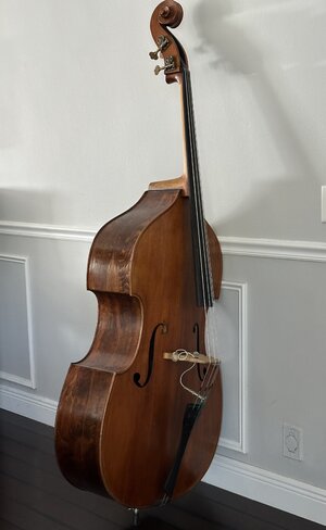 Shen 3/4 Fully Carved Double Bass with Pickup and Bow