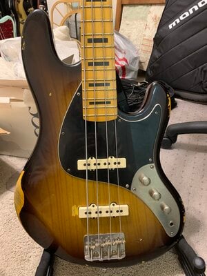 Sandberg Bass the World Signature California TT4 Hardcore Reserve Aged Tobacco Sunburst