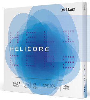 D'Addario Helicore Strings, 3/4 Scale, Light Tension