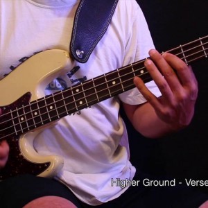 Learn to play Higher Ground (Red Hot Chili Peppers Version) on Bass Part 1 - slow playalong - YouTube