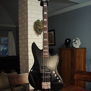 MIM Black Jaguar Bass Build