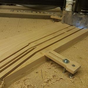 CNC-ing the neck laminates