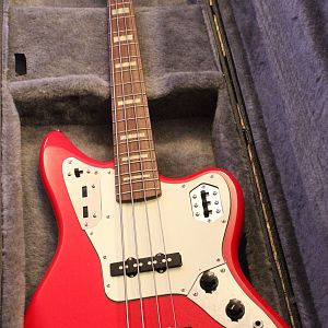 Hot Rod Red 2007 CIJ Fender Jaguar Bass