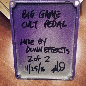 Dunn Effects / Big Game Pedals CVLT