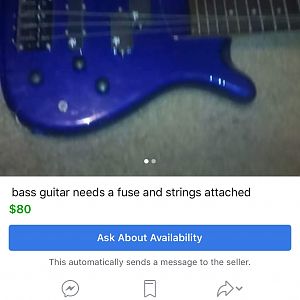 Bass guitar, needs fuse