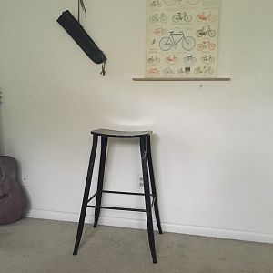 Improvised bass stool?