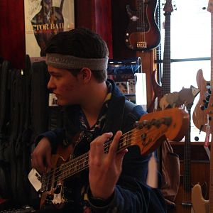 70's Jazz Bass at a Shop somewhere in NYC