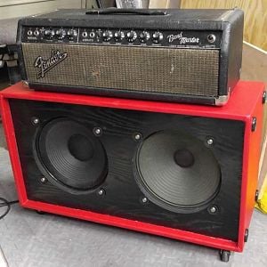 1967 Bandmaster head with custom guitar cabinet