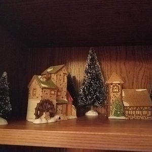 My ornament village - left side