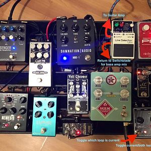 PedalBoard Guitar:bass May 2019 Annotated