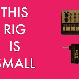 Mini synth & bass rig jam (Korg volca keys, Pocket Operator PO-12, Vox Amplug Bass) - YouTube