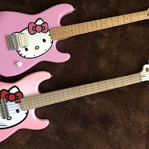 Hello Kitty guitars