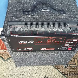 Rear view Custom Sound Cub 60 bass combo