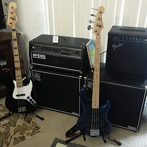 USA Fenders and 1994 Ampeg