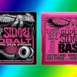 BASS STRINGS /// Ernie Ball Slinky COBALT 45/100  SUPER Slinky 45/100