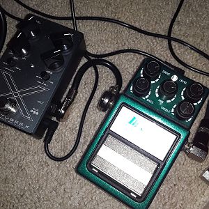 Dark Glass Microtubes X and Ibanez TS9B