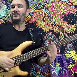 Funk Bass improvisation - E Major - Cort A4 custom 20th - Bartolini Mk4 Bartolini HR5.4AP Preamp - YouTube