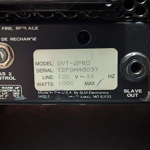 Ampeg SVTII-Pro (mfr tag)