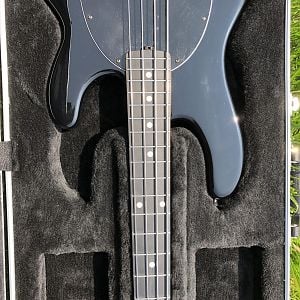 Stingray Special Blacked out with Ebony Board on Roasted Flamed Maple