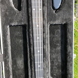 Stingray Special Blacked out with Ebony Board on Roasted Flamed Maple