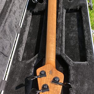 Stingray Special Blacked out with Ebony Board on Roasted Flamed Maple