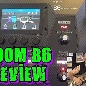 ZOOM B6 - BASS MULTI EFFECTS PROCESSOR (effects amp cabinet simulation use) - YouTube