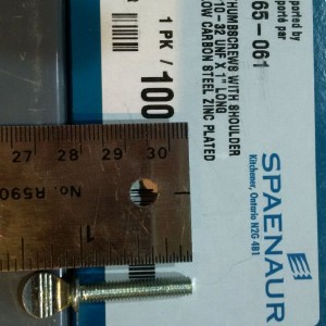 10-32 x 1" Thumb Screw