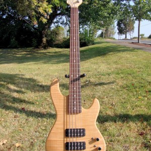 2013 G&L L-2500 Flame Maple Top Ash Body Natural Finish 5-String Bass Guitar