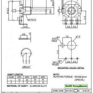 Road Amplifier pot drawing