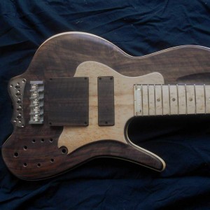 Wood&Tronics new MDM body shape with wood pickguard